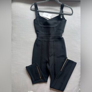 Brand: Bella Barnett, Aleah Bandage Jumpsuit in black.